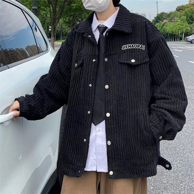 2024春季男士灯芯绒外套日系复古休闲M904-P65图片