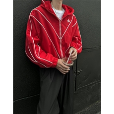 春秋夹克撞色拼接外套设计款美式运动夹克潮1016-1JK71P90K118，男装夹克，星座1016-1（原电商B408-1）