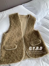 皮毛马甲，女装马甲，倩衣百度