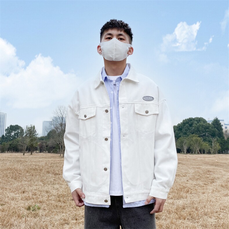 秋季新款男士百搭牛仔外套青年潮流宽松牛仔夹克JK78-P70,男装工装外套,星座1103-3