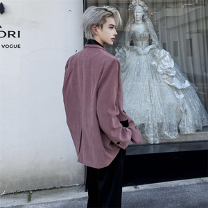 （图）高级感磨毛加厚垫肩西服男2603-P105图片