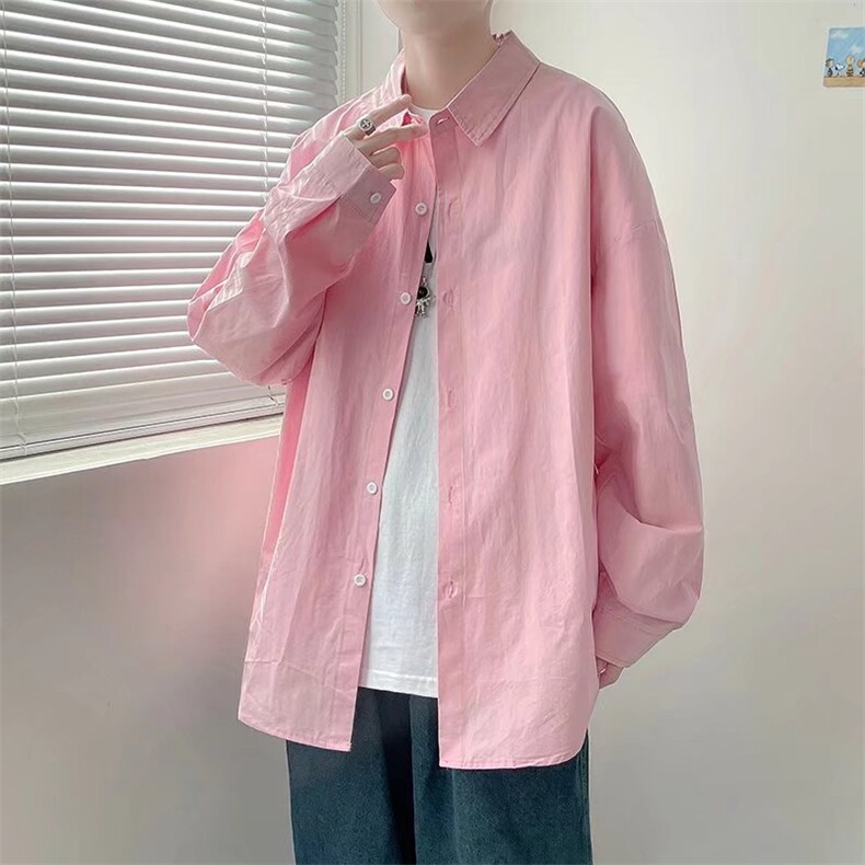 印花日系时尚青春流行秋季潮新款慵懒衬衫男SY080P32,男装衬衫,星座1116-2