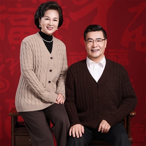 2025年秋季V领长袖青春流行开衫图片