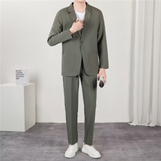 感休闲西服男宽松垂感外套春秋冬新款男士西装套装XK7370，男装西服，星座1116A-2（原606A-1）