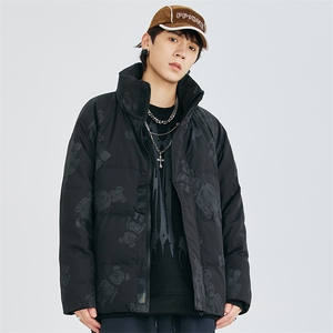 冬季立领宽松保暖羽绒外套潮牌小熊羽绒服A305-3711-P180控269图片