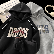 904-2-CD616-P55加绒P65秋冬加绒重磅连帽卫衣男女设计感发泡上衣，男装卫衣，星座904-2