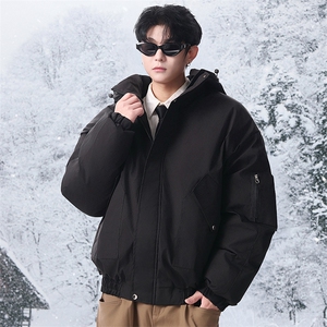 棉服男冬季新款港风宽松连帽棉衣MF9006-P90图片