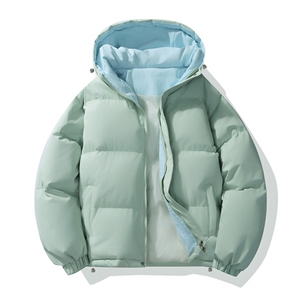 支持二开 冬装加棉加厚连帽棉服男女棉衣外套大码面包服 M811-P70图片