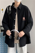 CS15237-P38长袖衬衫男士大码宽松衬衣男寸衫男寸衣，男装衬衫，电商A040
