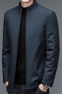 DZA66666钱塘2020-3中年男士商务休闲立领冬季厚款羽绒服P200图片