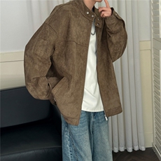 新款现货潮牌男士立领夹克外套男日系痞帅A351-AJ2640-P125控199，男装夹克，电商A351