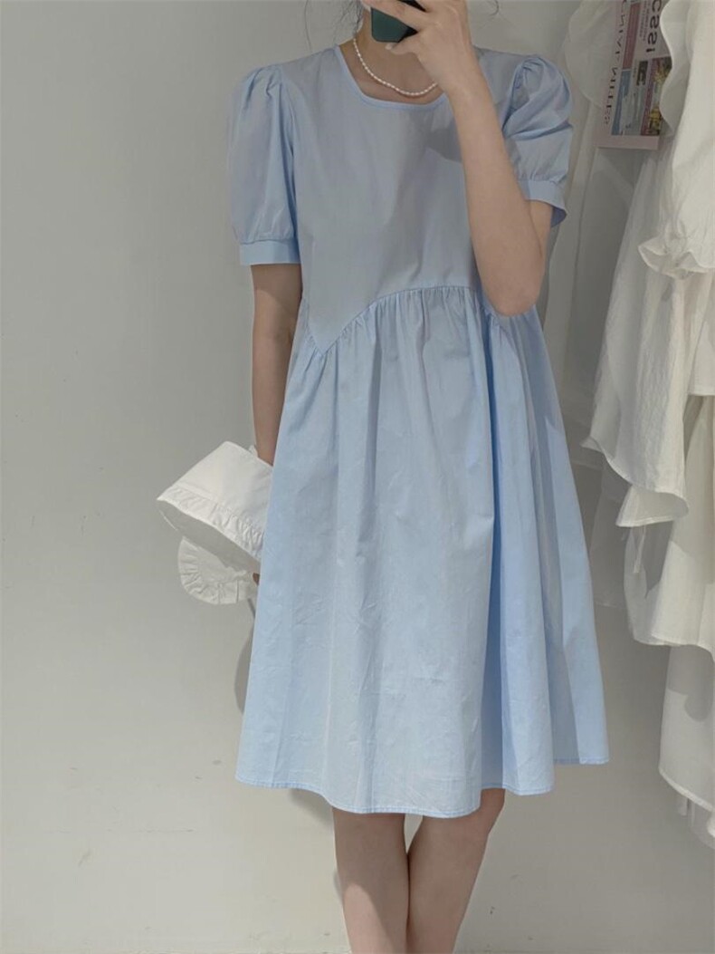 可脱卸披肩连衣裙，女装连衣裙，驿谷