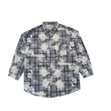 外套春秋扎染衬衫韩版潮流衣服ins青少年休闲港风格纹W1566-P35，男装衬衫，星座512-4
