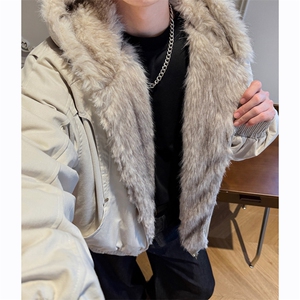 座山雕毛领连帽棉衣外套男冬加厚保暖夹克棉袄 XZ514-2-7234-P125图片
