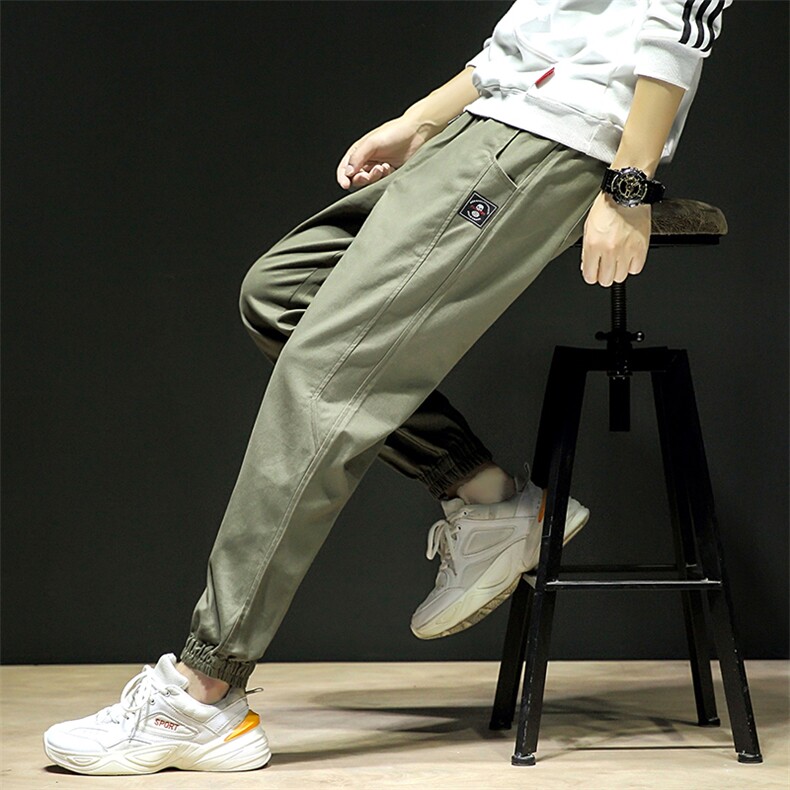 2021春季黑墙日系大码工装裤休闲裤九分裤男钱塘6025-k906-p50，男装休闲裤，星座311A