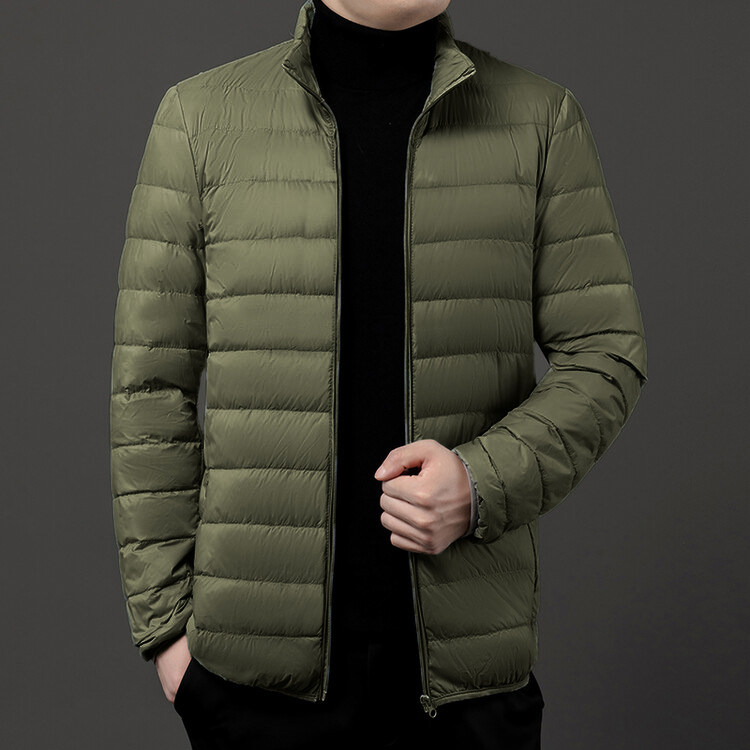 秋冬季大码男轻便棉服立领短款保暖简约休闲运动薄款简约男士,男装棉衣,钱塘6003（原4033）