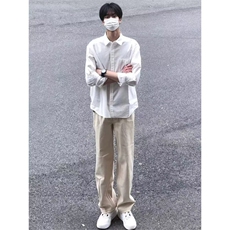 【网图】那不勒斯白衬衫男士长袖高级感西装内搭衬衣CSB01WW-特35，男装衬衫，星座1007（原301D）