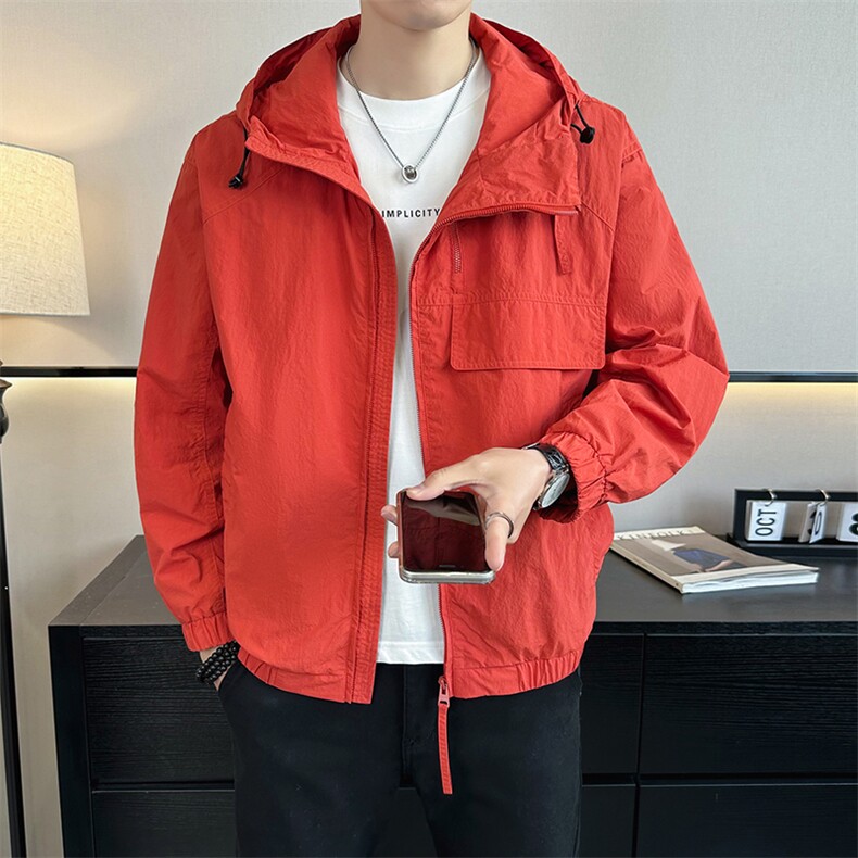 2026店主风春季简约休闲时尚潮流冲锋衣宽松夹克外套男966-P80，男装夹克，电商A413