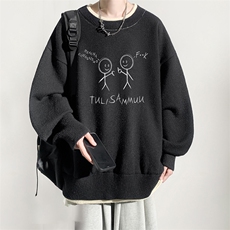控78假两件毛衣男大码加绒针织衫男毛线衣M80302-P55加绒-P70，男装针织衫/毛衣，电商A040
