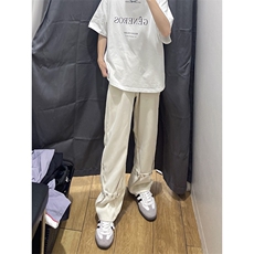 美式高街hiphop冰丝铆钉微喇休闲西裤货号K2425P55，男装西裤，电商A063