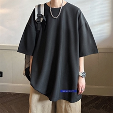 华夫格t恤男短袖男大码五分袖酒店风HT73202-P22，男装T恤，电商A040
