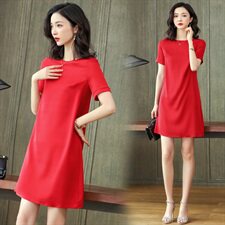 小个子真丝连衣裙女短袖2025春奢华大牌高端重磅杭州桑蚕丝中长裙，女装连衣裙，阿舍尔精品