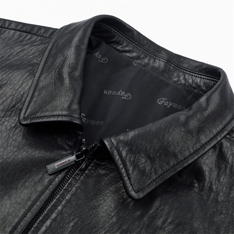 DLSN201225新款2021皮衣男头层油蜡绵羊皮夹克商务休闲P1080，男装皮衣，电商B360