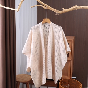 2025年秋季新款羊毛蜂窝大披肩休闲时尚百搭，披肩，九月九羊绒