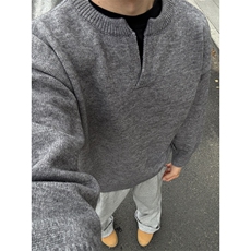 抖音质量V领针织衫套头毛衣MY075-P60，男装针织衫/毛衣，星座313A(原308A-2)