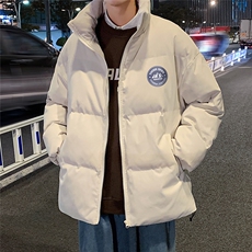 秋冬新款韩版加绒加厚保暖立领宽松棉服外套男MY2050P95控118，男装棉衣，电商A268A