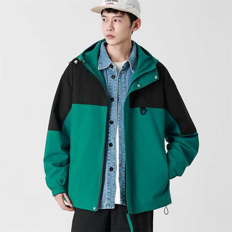Cityboy情侣时尚连帽冲锋衣外套夹克团体班服,男装夹克,星座301D-5(原星座1415）