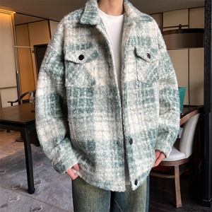 秋季新款男士格子夹克韩版简约外套上衣服 A071-JK111-P125图片