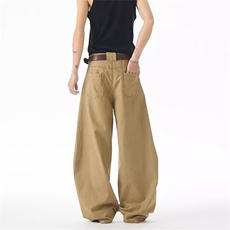 W11130-P53网图现货流行气质日系原宿休闲长裤简约潮流工装裤，男装工装外套，星座1608