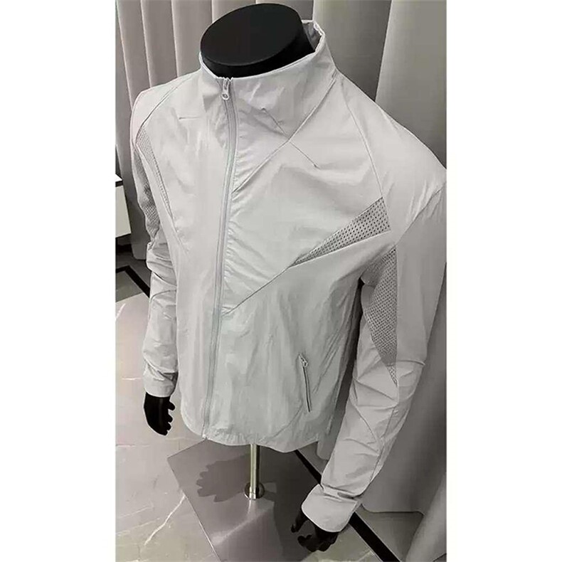 春夏款高品质冰感速干防晒服休闲户外运动外套透气弹力机能风夹克,男装防晒衣,电商A443