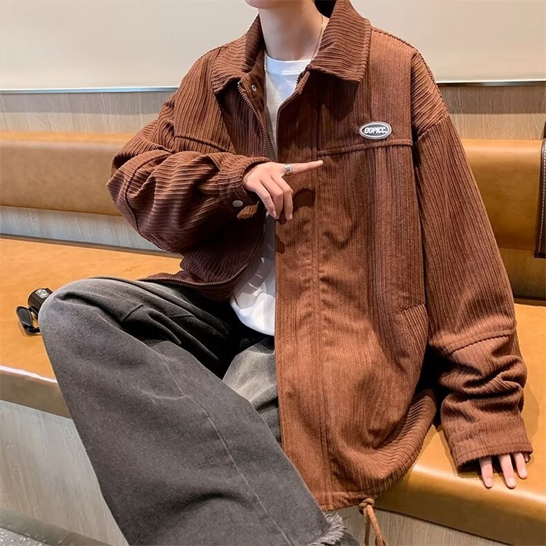 春季新款牛仔外套男女潮牌日系宽松复古做旧水洗牛仔夹克潮流,男装夹克,星座716-3