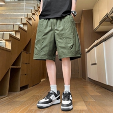 夏季工装短裤男ins潮牌日系休闲百搭潮流痞帅五分裤子DK02512-P45，男装休闲裤，星座308B-2