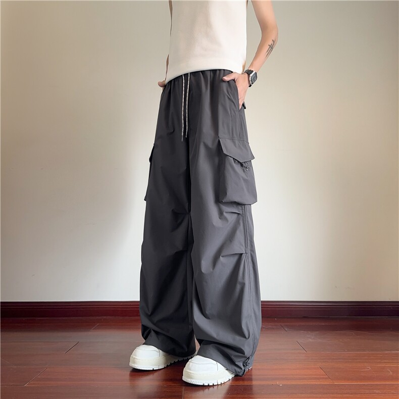 抖音品质新款美式户外登山防水宽松冲锋裤B315-K25753-特P45控88,男装休闲裤,电商B315