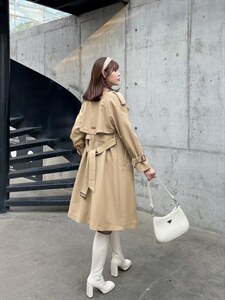 【现货】气质风衣外套,女装风衣,芷炫