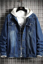 jk609-p48-限价68网格牛仔夹克肥仔秋款量足印花大码,男装夹克,星座103A