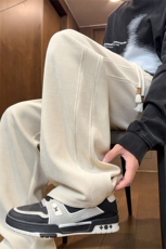 秋季重磅300g欧棉绒纹理感保暖男宽松百搭休闲裤K24046-特P38控75，男装棉衣，电商A001