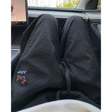 特批P25无差价夏季美式薄款刺绣腊肠狗泡泡纱男大码阔腿长裤K5688，男装休闲裤，电商A001-1