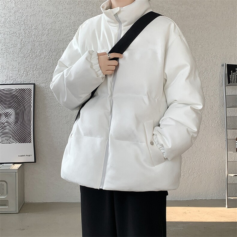 麂皮绒棉衣男大码立领棉袄子男羽绒棉服JM87099-P110图片