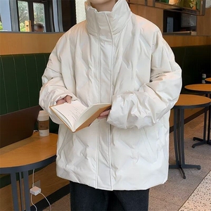 【有货】DY133-P85冬季加厚羽绒棉服男美式复古菱格压皱设计感潮图片