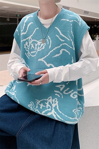 主推马甲男量大有差价现货无袖背心A161-MJ2032-P50图片