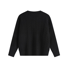 二开M2805-特P60光板纯色针织开衫男宽松简约麻花毛衣外套男装，男装针织衫/毛衣，电商D310B