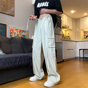 美式高街多口袋工装裤男女2宽松直筒休闲裤XZ211-1-K2340-P60图片