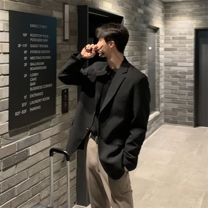 小西装男外套结婚正装痞帅高级休闲宽松西服套装 XZ29图片