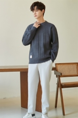 新款圆领毛衣男韩版修身打底百搭针织衫毛衣286A35P70，男装T恤，电商A355（原A415）
