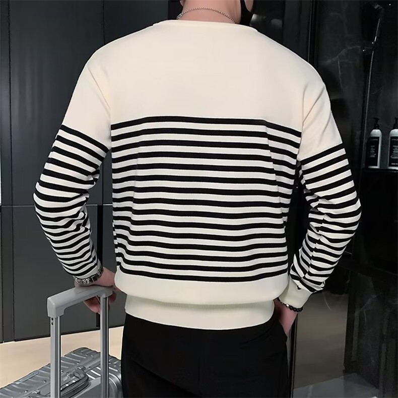 美式街头设计感圆领毛衣男慵懒风休闲针织衫M807P42,男装针织衫/毛衣,星座1116-2