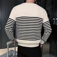 美式街头设计感圆领毛衣男慵懒风休闲针织衫M807P42，男装针织衫/毛衣，星座1116-2